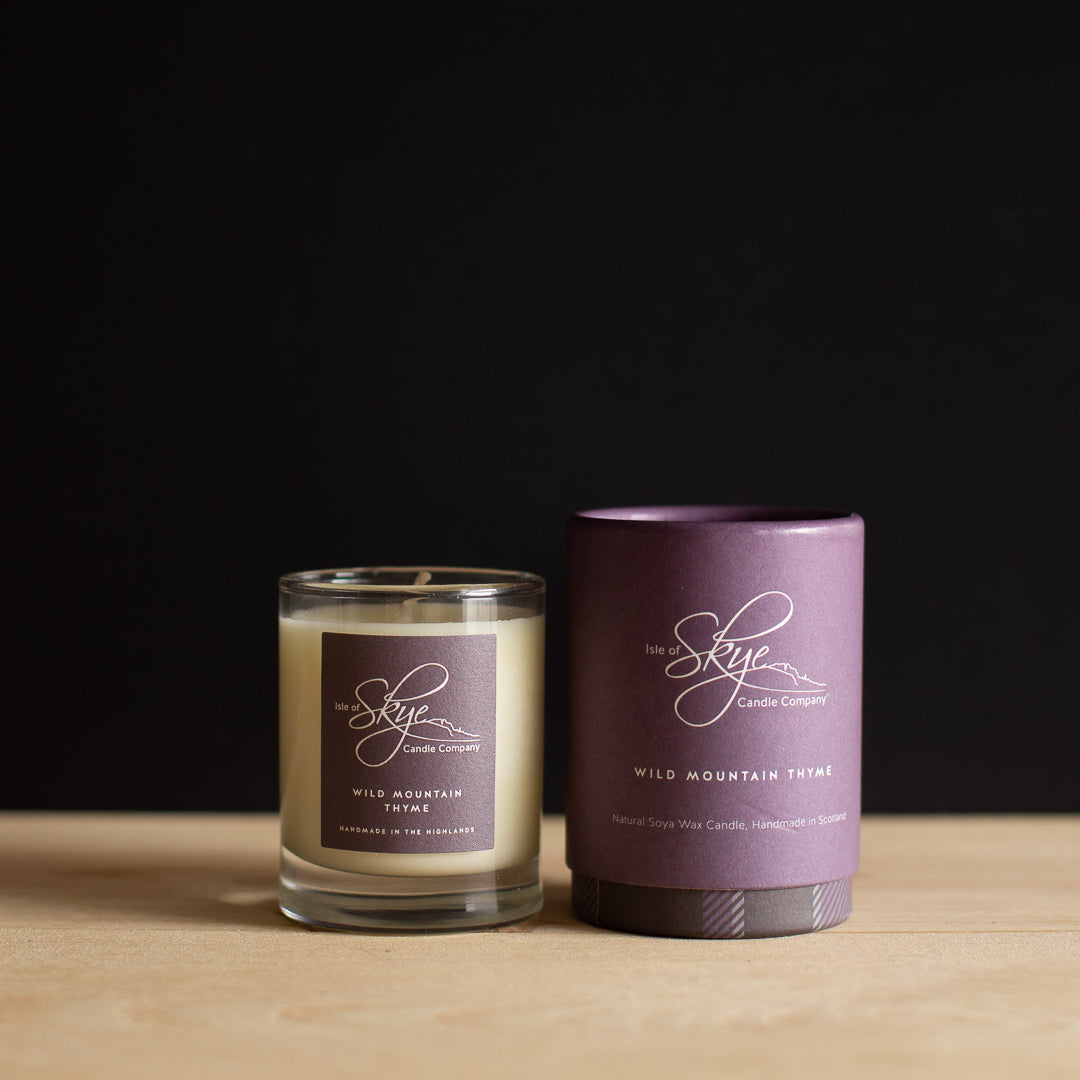 Wild Mountain Thyme Scottish Tumbler Candle (45hr)