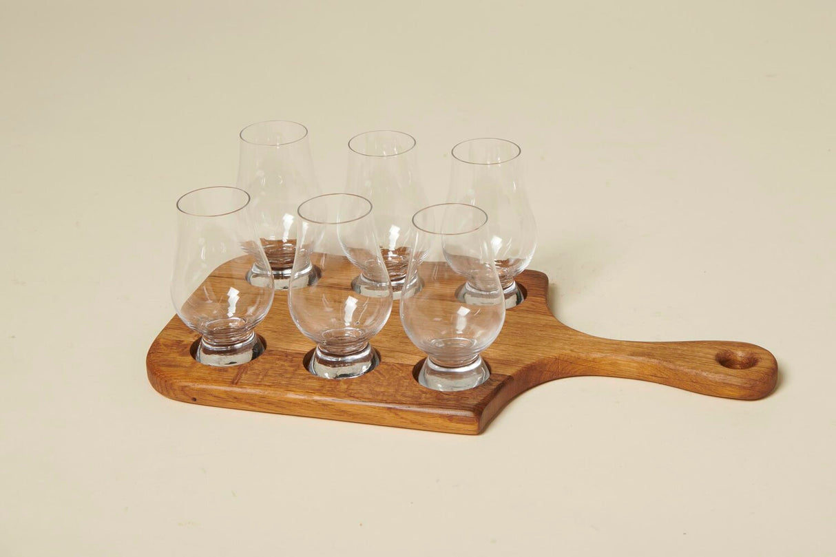 Flat Board Six Glass Holder (One Handle)