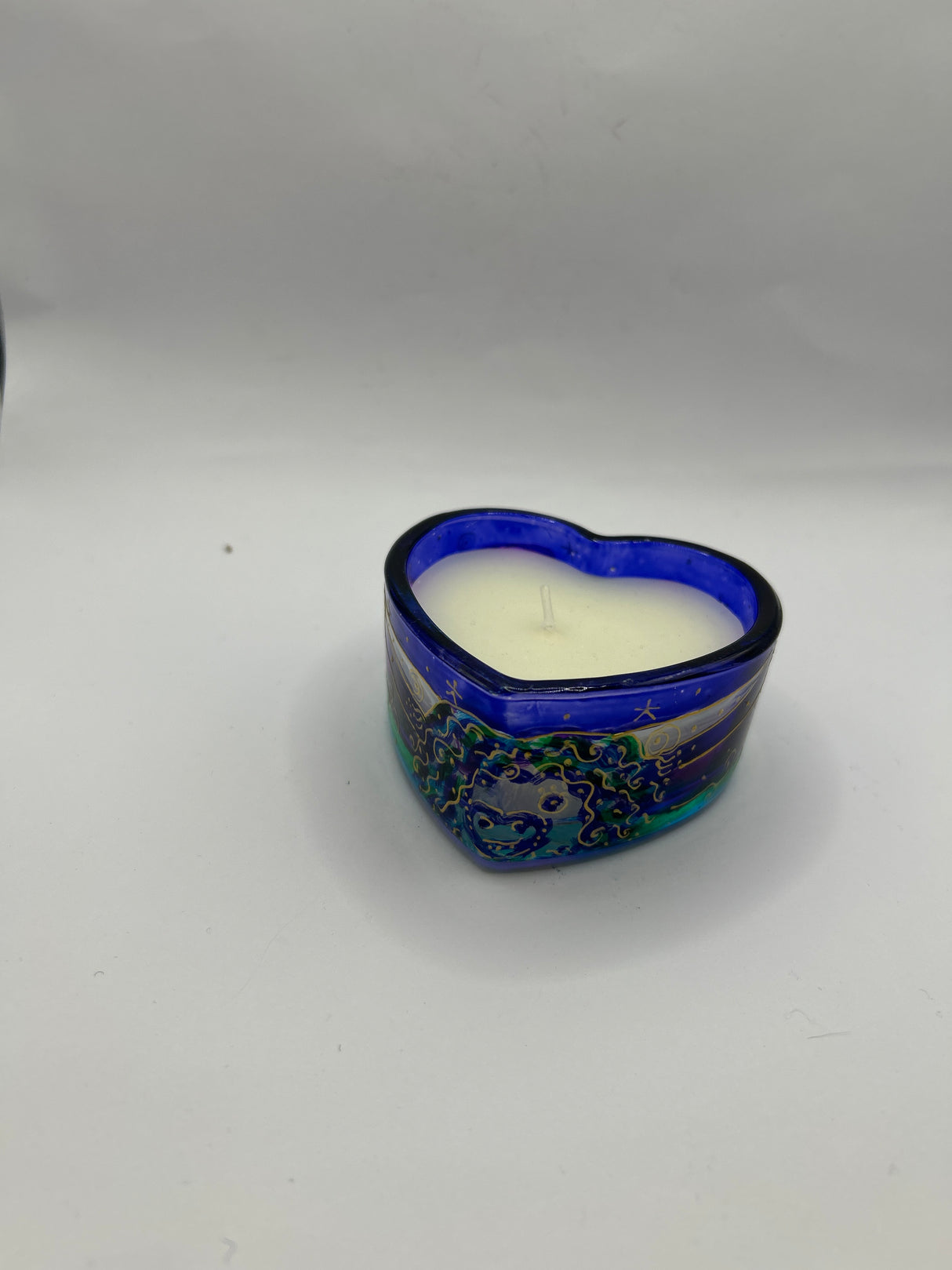 Highland Coo Heart Candle