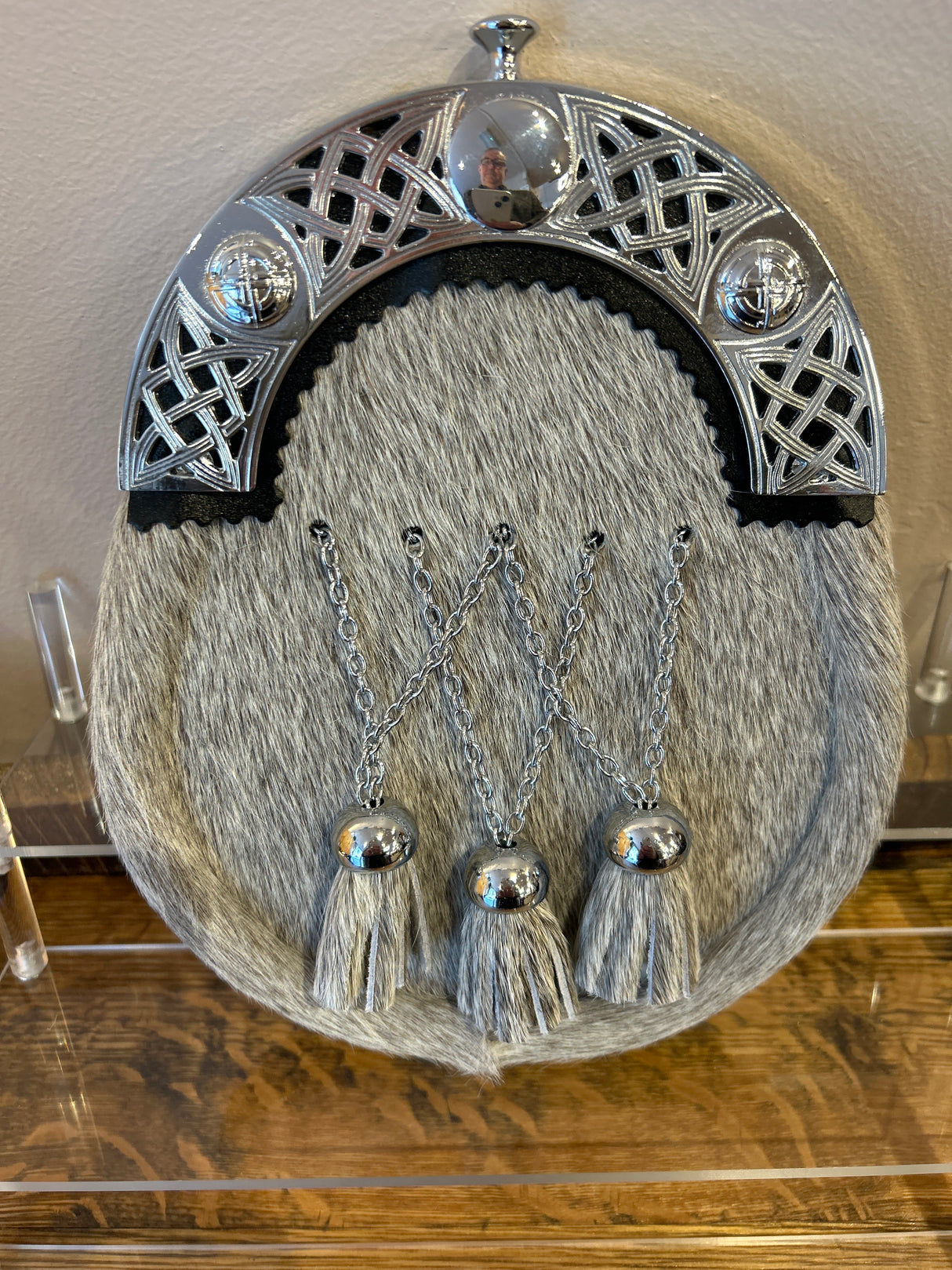 Interlinked Tassel Open Celtic Chrome Cantle Dress Sporran