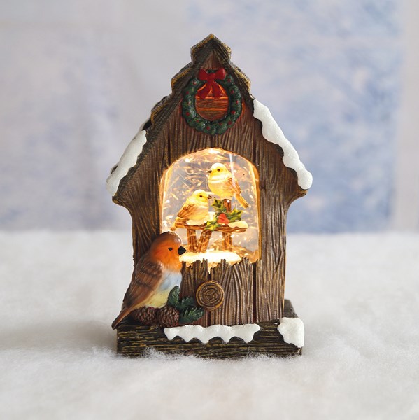 Robin House LED Sparkle Spinner 16.5cm