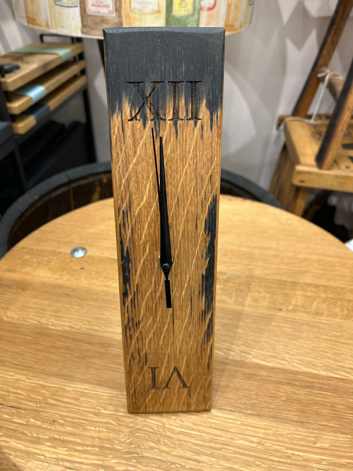 Chime Whisky Barrel Clock (320mm Tall x 80mm Wide)