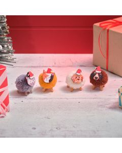 Furry & Festive Cat Slate Plaque