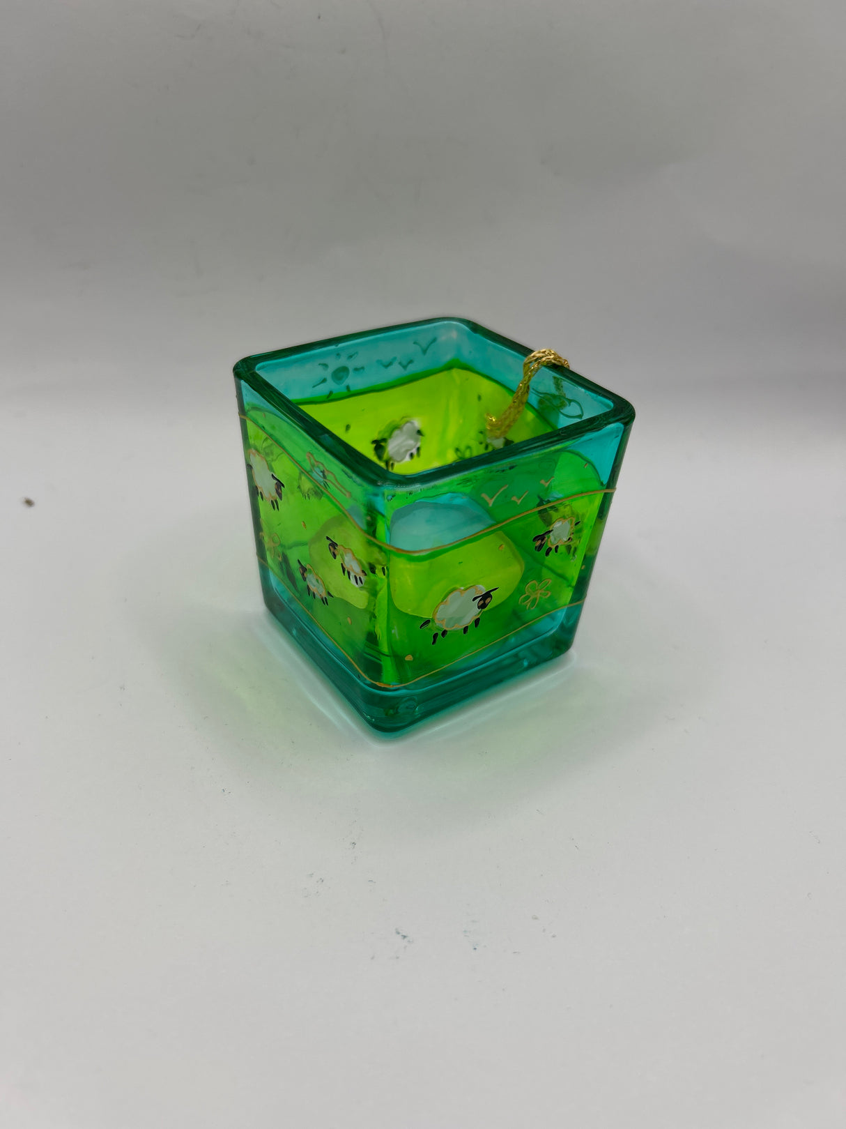 Fields of Sheep Square Candle pot