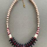 Peach & Black Necklace