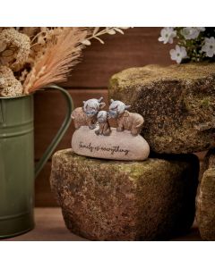 Dougal Highland Cow Family Is Everything Ornament