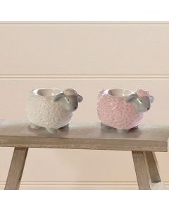 Ceramic Sheep With Grey Feet Egg Cup (2 designs)