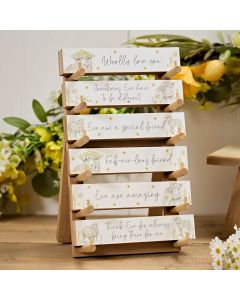 Sheep Floral Wooden Tabletop Plaque (6 designs)