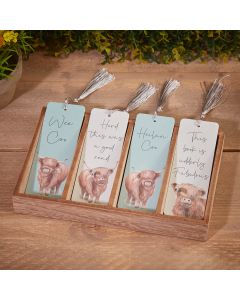 Highland Cow Quote Bookmark (4 different designs)