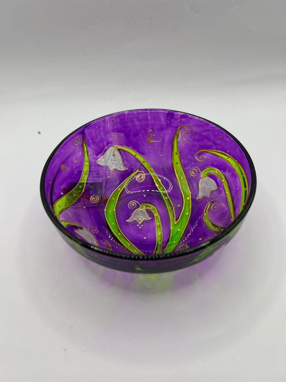 Purple Whitebells Medium Trinket Dish