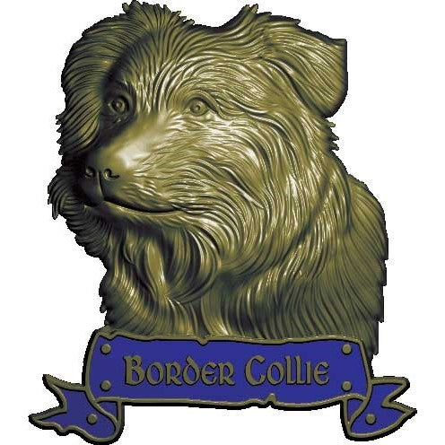 Border Collie Antique Magnet