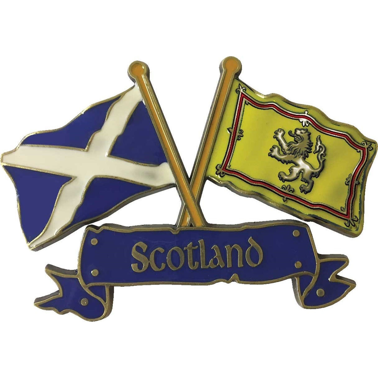 Flags of Scotland Antique Magnet