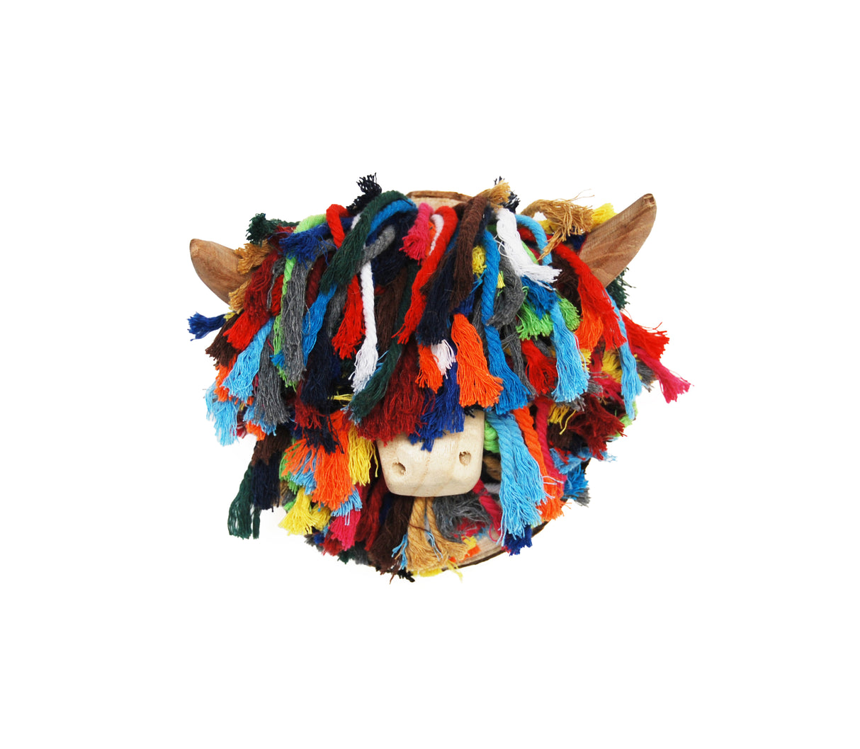 Aisla Multi Cotton Mini Highland Cows Head