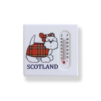 Tartan Terriers Thermometer Magnet