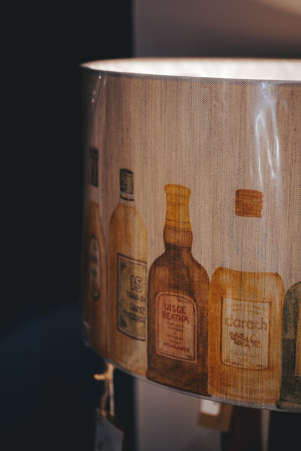 Lampshade 50cm Whisky Bottles