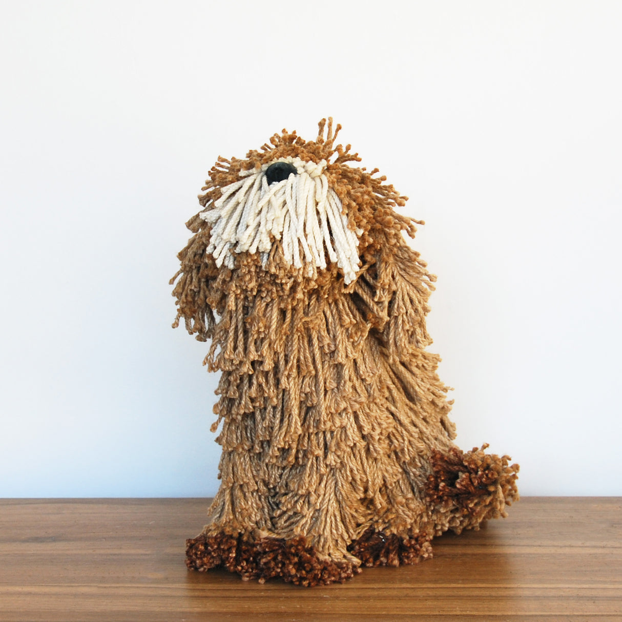 Dougal Natural & Cream Jute Sitting Dog Figure
