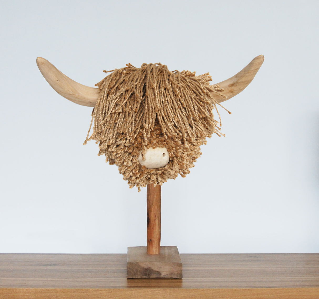 Espeth Medium Natural Jute Highland Cows Head
