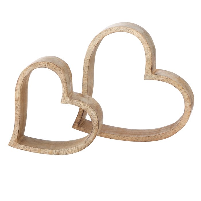 “Flachau” Large Heart Outline Ornament (19cm Tall)