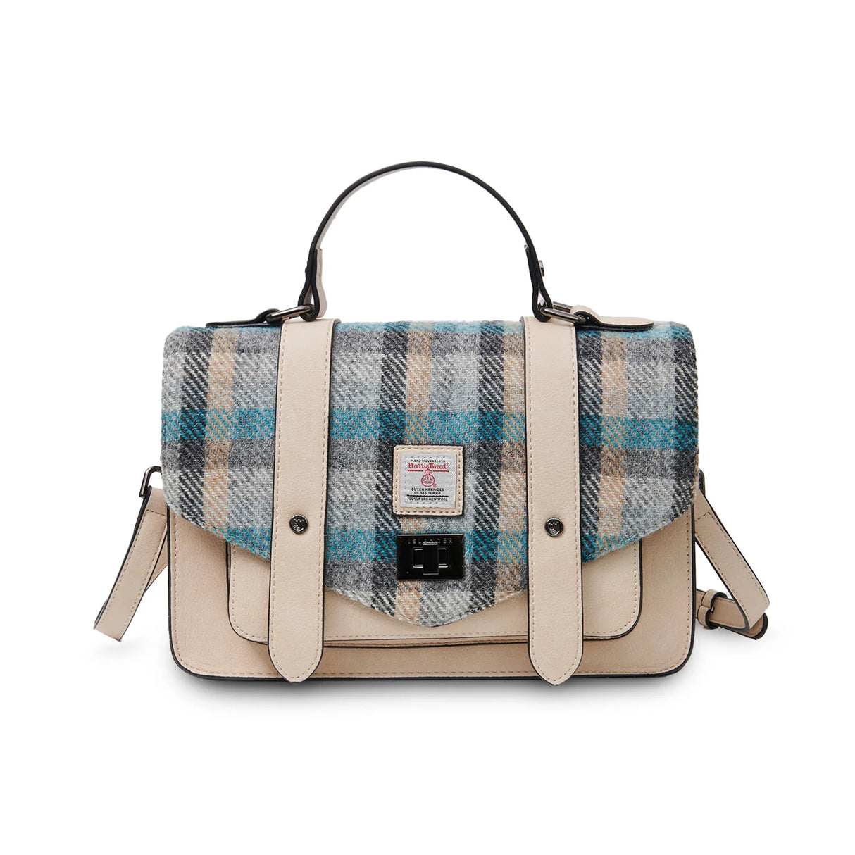 Islander Tartan Large Satchel Bag in Harris Tweed
