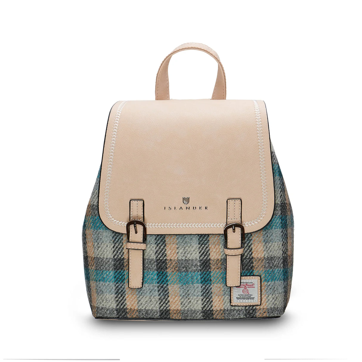 Islander Tartan Jura Backpack in Harris Tweed