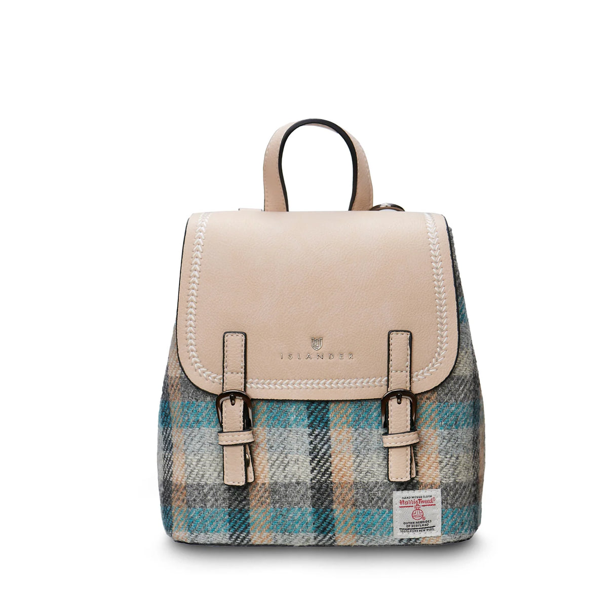 Islander Tartan Mini Jura Backpack in Harris Tweed