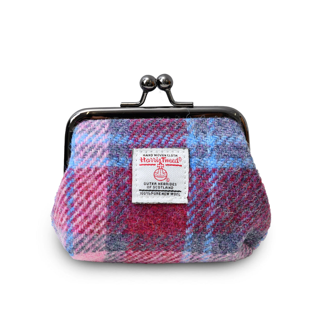 Pink & Blue Tartan Coin Purse
