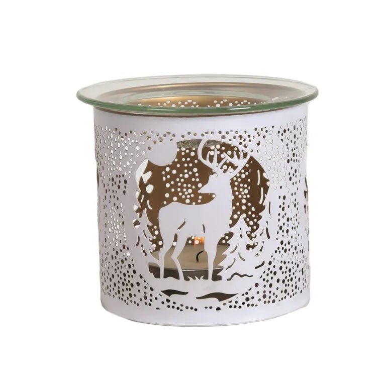 Stag in Moonlight White 3 in 1 Wax Melter 10.5cm High