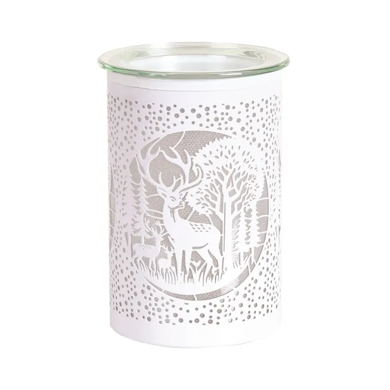 Deer Family White LED Wax Melter 12cm High