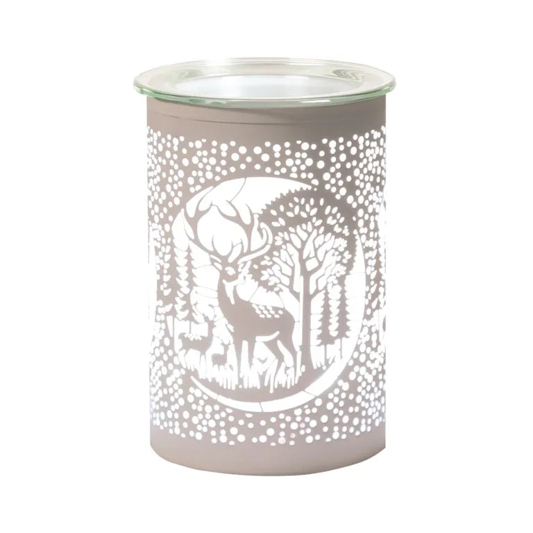 Deer Family White LED Wax Melter 12cm High