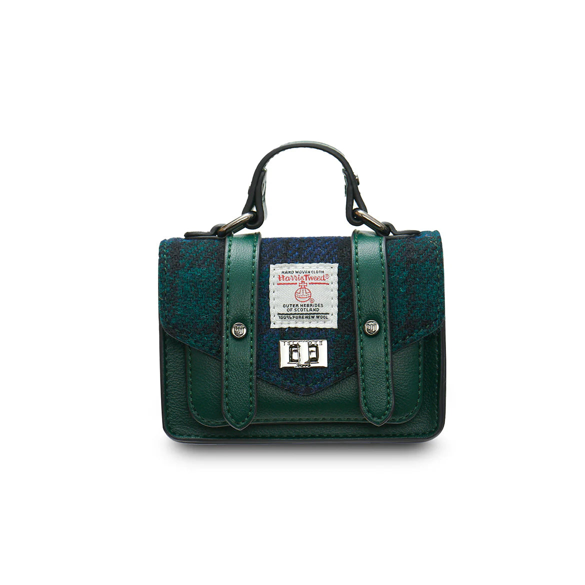 Black Watch Wee Satchel Bag in Harris Tweed