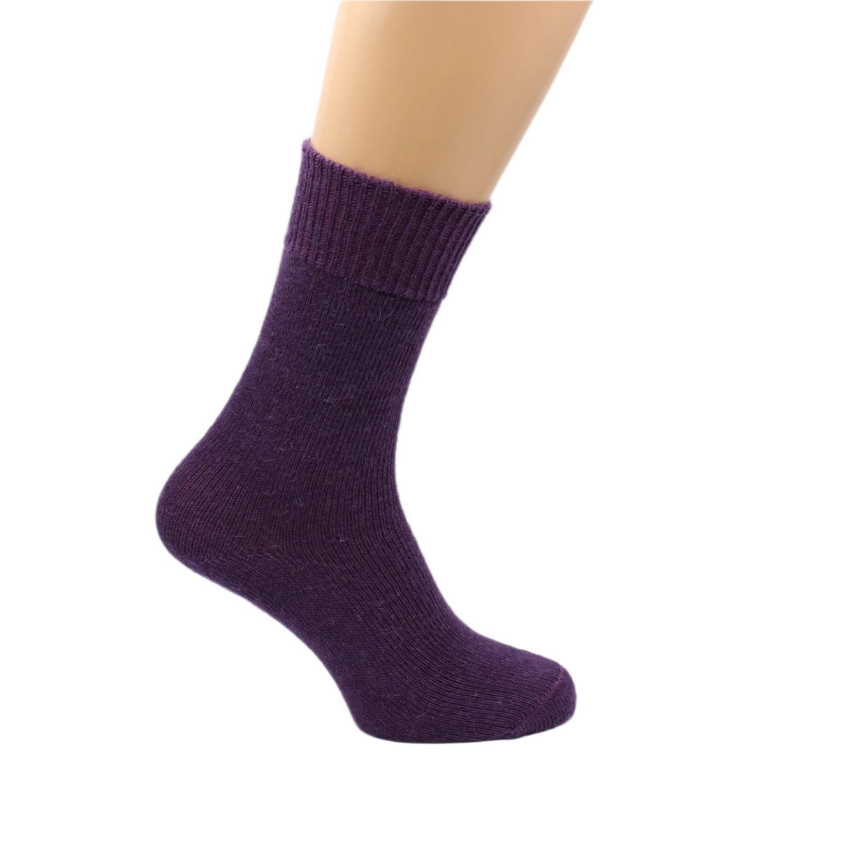 Ayrshire Thistle (Purple) Walking Boot Mohair Socks