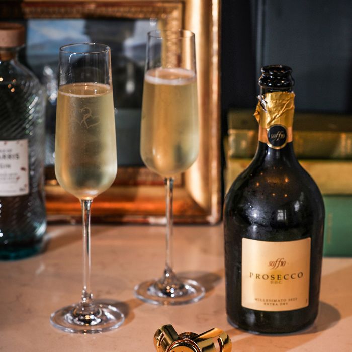 Set of 2 Love Heart Champagne Flutes