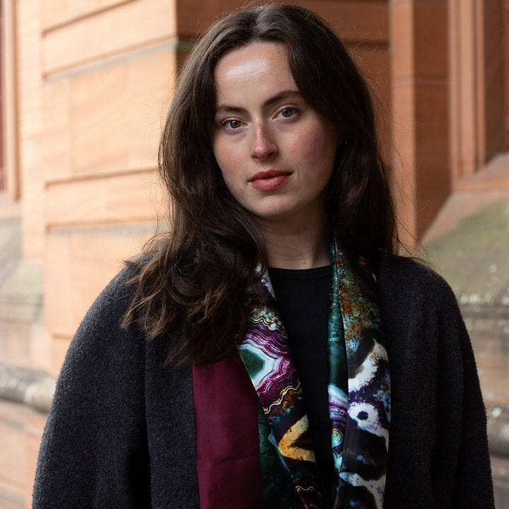 Agate Silk Infinity Scarf (Boxed)