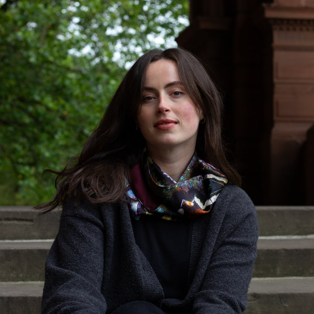 Agate Silk Infinity Scarf (Boxed)