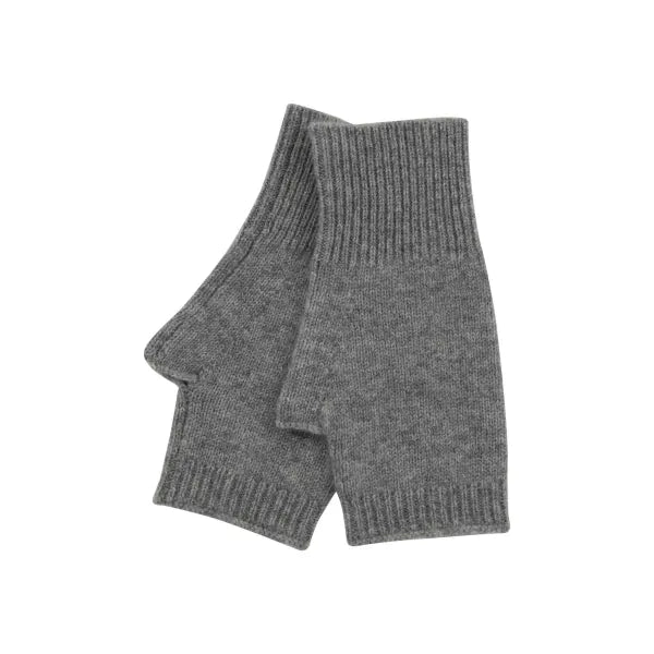 100% Cashmere Handwarmer - Grey Melange