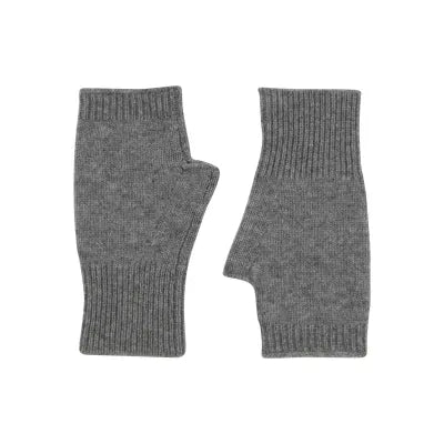 100% Cashmere Handwarmer - Grey Melange