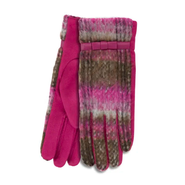 Ladies Glove - Pink Coco Tweed