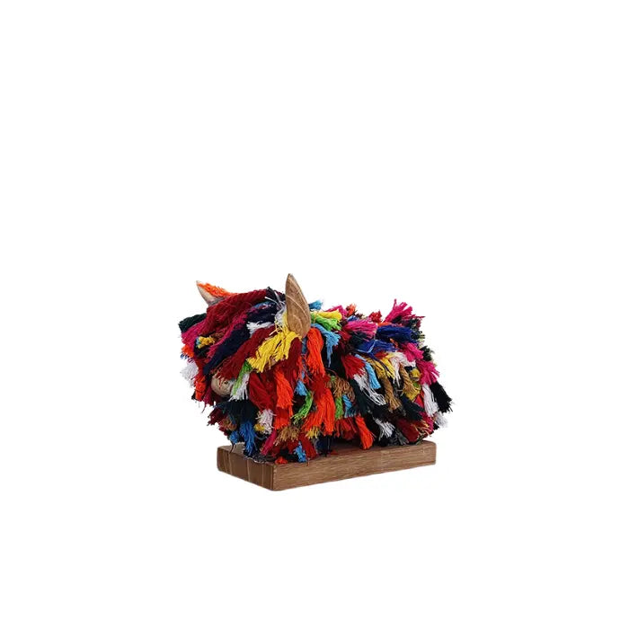 Morag Standing Teeny Weenie Multi Coloured Cotton Highland Cow Figure