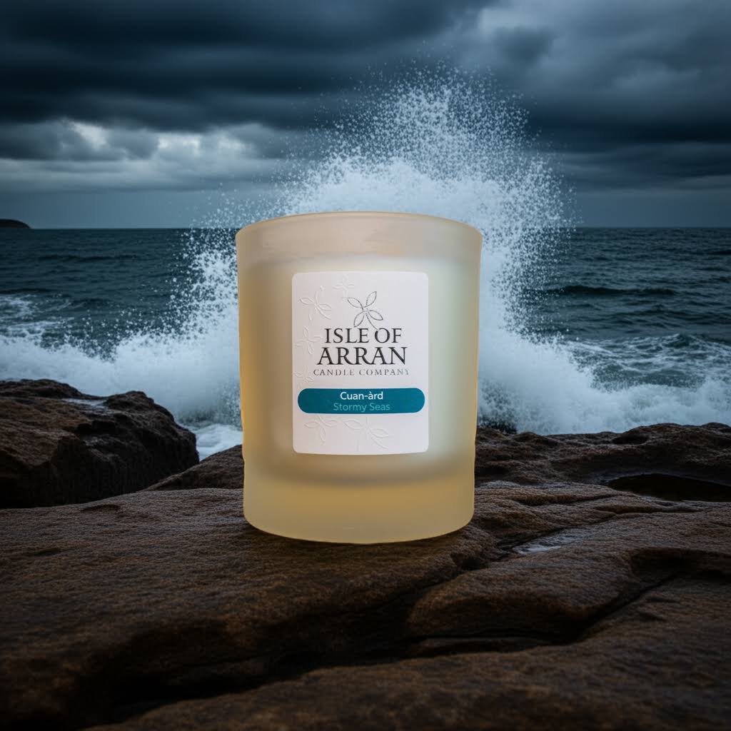 Cuan-ard (Stormy Seas) Candle Jar (Boxed) approx 40 hour burn time
