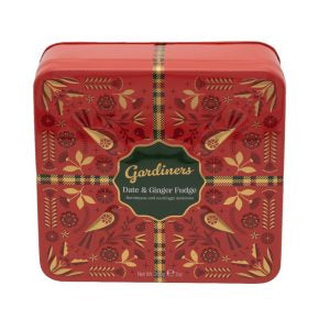 Date & Ginger Fudge Square Scandi Tin 200g