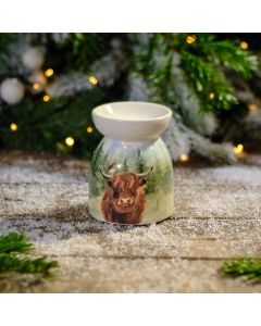 Frosted Highland Cow Ceramic Burner