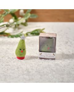 Christmas Tree Tiny World Fabric Keepsake
