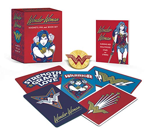 Wonder Woman Magnets, Pin & Book Kit