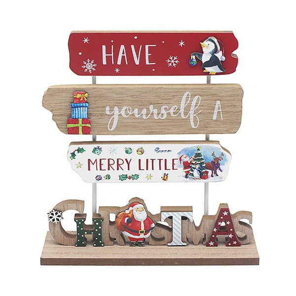 Winter Wonderland “Have Yourself a Merry Little Christmas” Triple Sign
