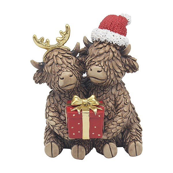 Hughie Christmas Cow Couple