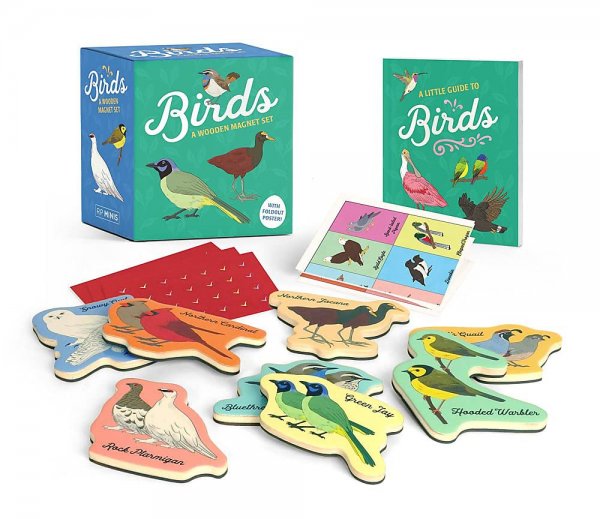 Birds: A Wooden Magnet Set