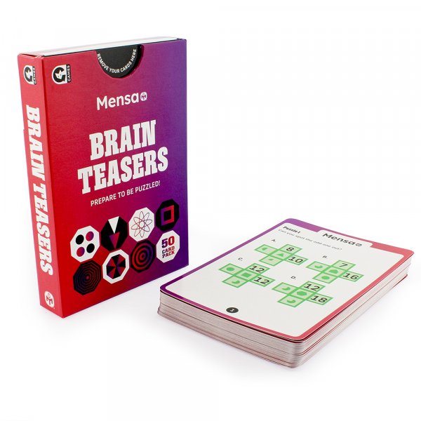 Mensa Brain Teasers Card Game