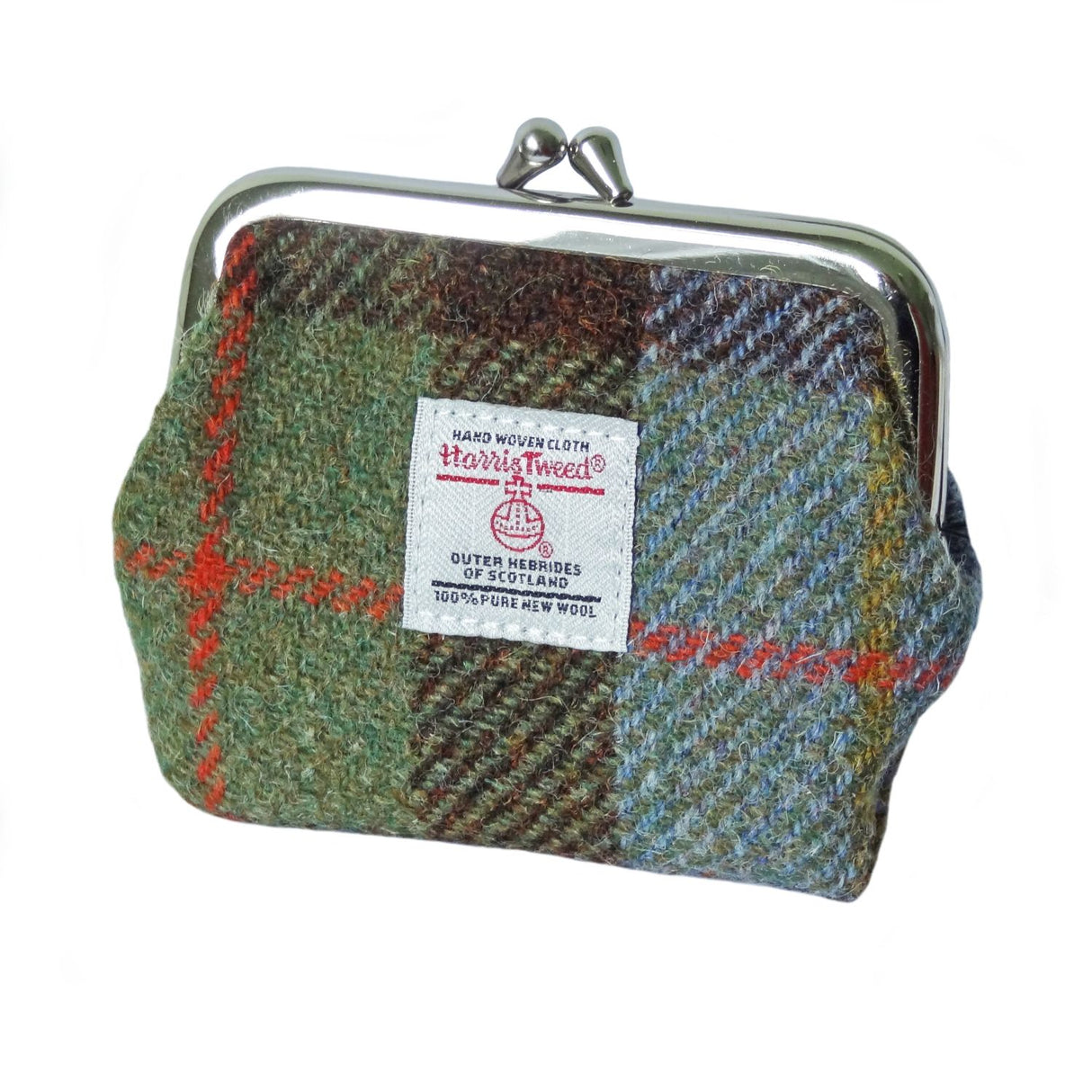 Eigg Harris Tweed Clasp Coin Purse MacLeod Tartan