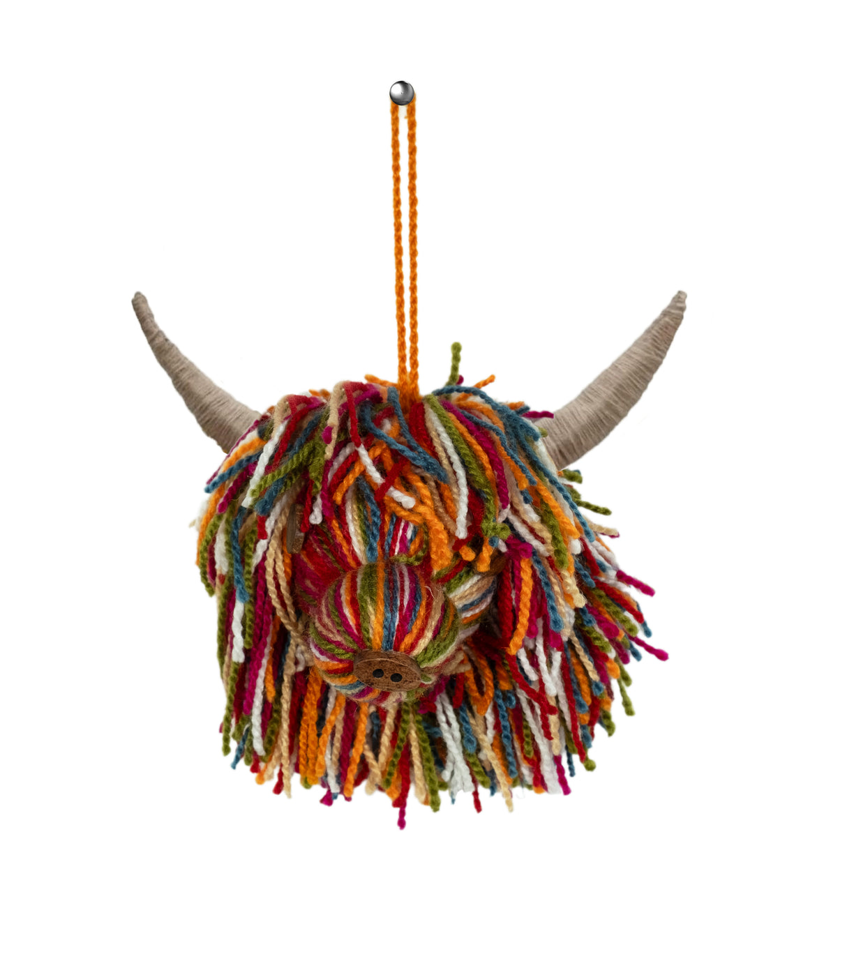 Moo Hairy Coo Red Wool Hanging Decoration