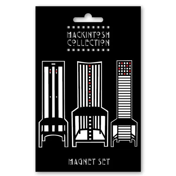 Rennie Mackintosh 3 Pk Chair Magnets